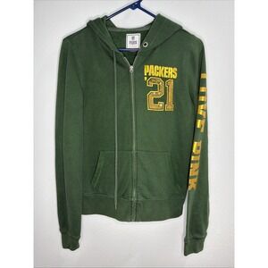 Green Bay Packers Victora's Secret Ocean Clothing Hoodie Womens Small Sequin Vtg